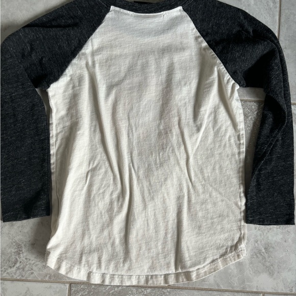 Tiny Whales Better Be Pie L/S Raglan Tee - Natural / Black - Picture 4 of 4